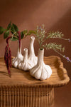 Ceramic Garlic Bud Vase Pair – Set of 2 – Sculptural Home Decor – Kalalou