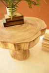 Live Edge Recycled Wood Table 21 Height Coffee Table for Home by Kalalou
