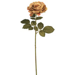 Vickerman FA174301 26" Artificial Light Brown Autumn French Rose Stem Set Of 3