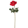 Vickerman FA174401 25" Artificial Red Velvet Rose Stem
