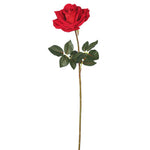 Vickerman FA174401 25" Artificial Red Velvet Rose Stem