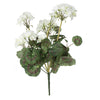 Vickerman FA174603-4 Artificial 20" White Geranium Bush 4 Per Pack.