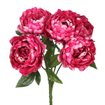 Vickerman FA174701 20" Artificial Hot Pink Peony Bunch.