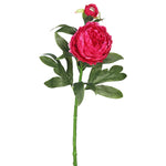 Vickerman FA174801 24" Artificial Hot Pink Peony Stem Set Of 3
