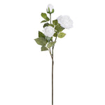 Vickerman FA186556 29" Artificial Cream Real Touch Rose Spray. Includes 3 Sprays Per Pack.
