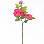 Vickerman FA186579 29" Artificial Pink Real Touch Rose Spray. Includes 3 Sprays Per Pack.