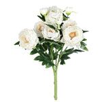 Vickerman FA191111 19" Artificial White Peony Bush.