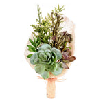 Vickerman FA192315 15" Artificial Green Succulent Bouquet.