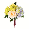 Vickerman FA194502 11" Artificial Blue Hydangea Peony Bouquet.