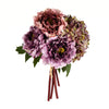 Vickerman FA194566 11" Artificial Purple Hydangea Peony Bouquet.