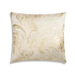 Fawn Gold Foiled Polyester Decorative Pillow – 22" x 22" Square Accent Cushion for Sofa, Bed & Lounge Seating By Cloud9