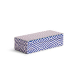 Two's Company FAY003-BL  Diamond Design Hinged Covered Box