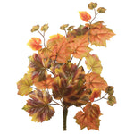 Vickerman FB170301 20"" Artificial Red And Brown Autumn Grape Leaf.