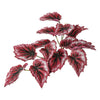Vickerman FB170701-3 12" Artificial Red Begonia Hanging Bush 3 Per Pack.