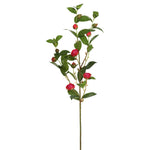 Vickerman FD170102 34'' Artificial Red Tea Rose Spray