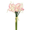 Vickerman FD170305 14'' Artificial Pink Calla Lily. Eight Stems Per Pack.
