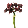 Vickerman FD170306 14'' Artificial Burgundy Calla Lily Bundle