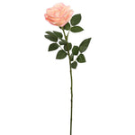 Vickerman FD170602 27'' Artificial Peach Natural Touch Rose Stem
