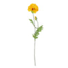 Vickerman FD180237 28" Artificial Yellow Poppy Spray. Includes 6 Sprays Per Pack.
