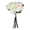 Vickerman FD190111 14" Artificial White Rose And Hydrangea Bundle.