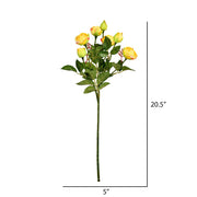 Vickerman FD190978 20.5'' Artificial Tea Rose Spray. Includes 3 Sprays Per Pack.