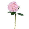 Vickerman FD220106 30" Baby Pink Large Artificial Hydrangea With Leaves On Stem.