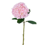 Vickerman FD220106 30" Baby Pink Large Artificial Hydrangea With Leaves On Stem.