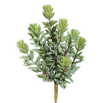 Vickerman FE171601 8" Artificial Green And Red Sedum Pick Set Of 3