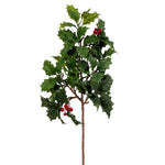 Vickerman FE221319 19" Green Artificial Holly Spray 2 Per Bag.