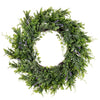 Vickerman FE222918 18" Green Artificial Senecio Cineraria Wreath.