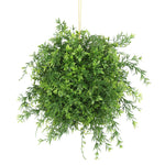 Vickerman FF170501 8" Artificial Green Mini Bamboo Leaf Ball.
