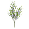 Vickerman FF190622 22" Artificial Uv Coated Bush With Mini Purple Flowers And Greenery.