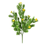 Vickerman FF191319 19.5" Artificial Uv Coated Yellow Small Rambling Bush.