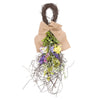 Vickerman FG180501 28" Artificial Mixed Floral Teardrop With Purple And Green Flowers