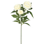 Vickerman FH170401 27" Artificial Cream Rose Spray. Includes 3 Sprays Per Pack.