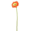 Vickerman FH170702 21" Artificial Orange Gerbera Daisy Stem 6 Per Bag