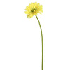Vickerman FH170703 21" Artificial Yellow Gerbera Daisy Stem 6 Per Bag