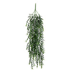 Vickerman FI191331 30" Artificial Green Salix Leaf Hanging Bush Pack Of 2