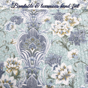 Cotton Floral Quilt – Reversible Bedspread Style