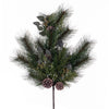 Vickerman FK220126 26" Artificial Long Leaf Pine With Seeded Cedar Eucalyptus Foliage And Pinecones Spray