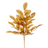 Vickerman FK220308 25" Gold Artificial Apple Leaf Glitter Bush 2 Per Bag.