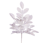 Vickerman FK220311 25" White Artificial Apple Leaf Snowy Bush 2 Per Bag.