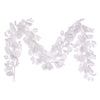 Vickerman Fk220572 6' White Artificial Dogwood Snowy Garland