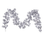 Vickerman Fk220672 6' Silver Artificial Dogwood Glitter Garland