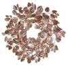 Vickerman FK220724 24" Cafe Latte Artificial Dogwood Glitter Wreath.