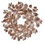 Vickerman FK220724 24" Cafe Latte Artificial Dogwood Glitter Wreath.
