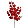Vickerman FK220925 25" Red Artificial Dogwood Glitter Spray 3 Per Bag.