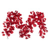Vickerman Fk220972 6' Red Artificial Dogwood Glitter Garland