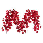 Vickerman Fk220972 6' Red Artificial Dogwood Glitter Garland