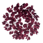 Vickerman FK221024 24" Burgundy Artificial Dogwood Glitter Wreath.